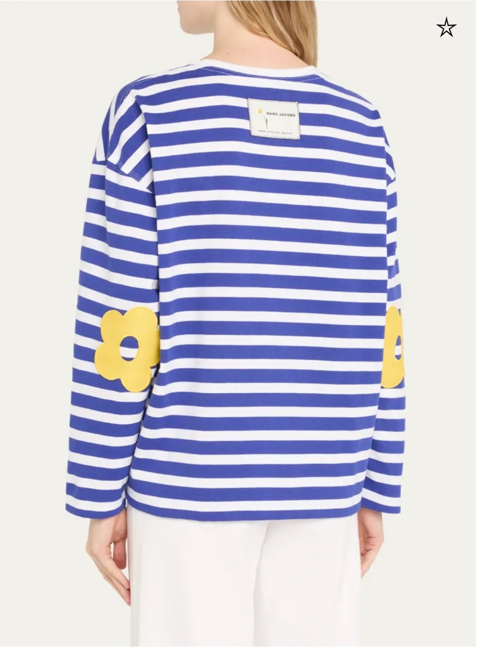 Marc Jacobs Daisy Striped Long Sleeve TShirt (size M)